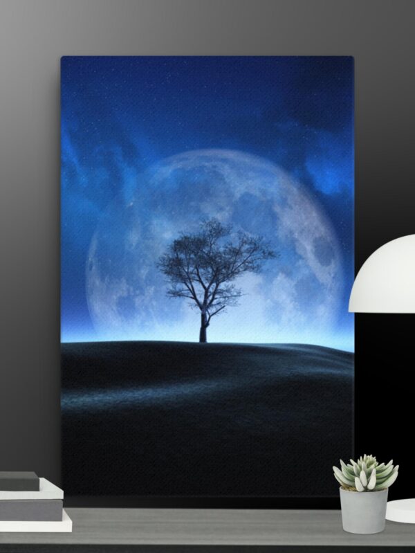 Blue moon scene canvas - 24×36