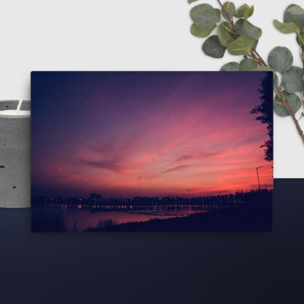 Orange scene canvas - Image 6