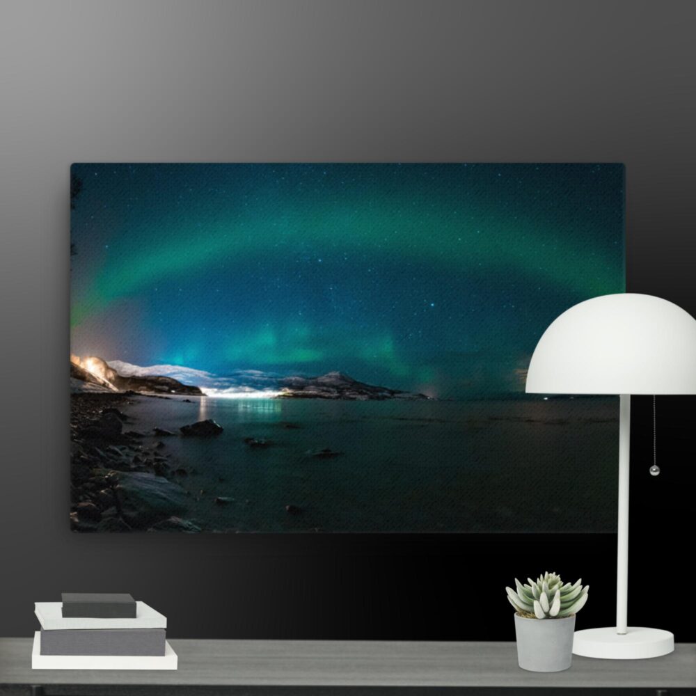 Sparkling green aura scene canvas - Image 6