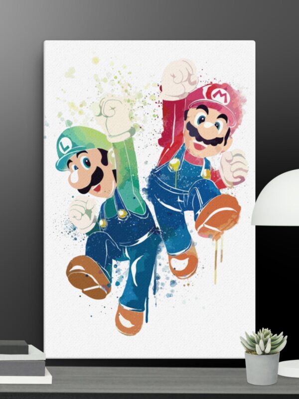 Mario and luigi canvas - 24×36
