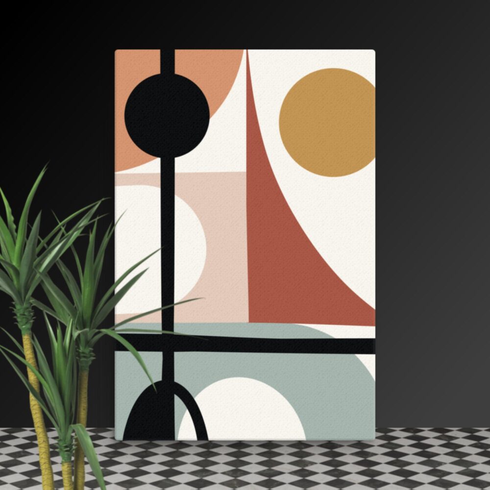 Mixed bohemian shapes canvas - Image 6