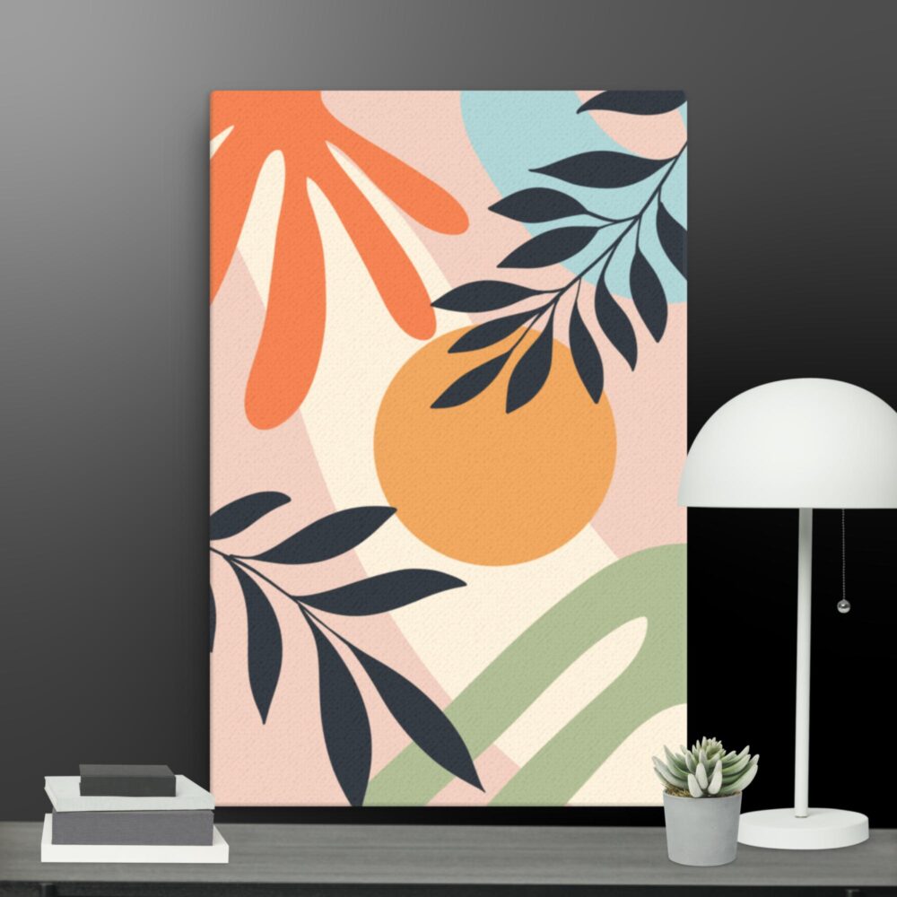 Bohemian Orange sun canvas - Image 6