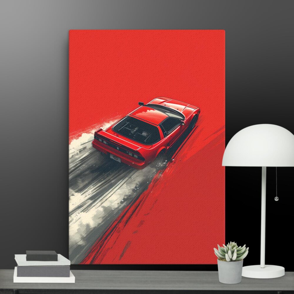Red racing car  canvas - Image 6