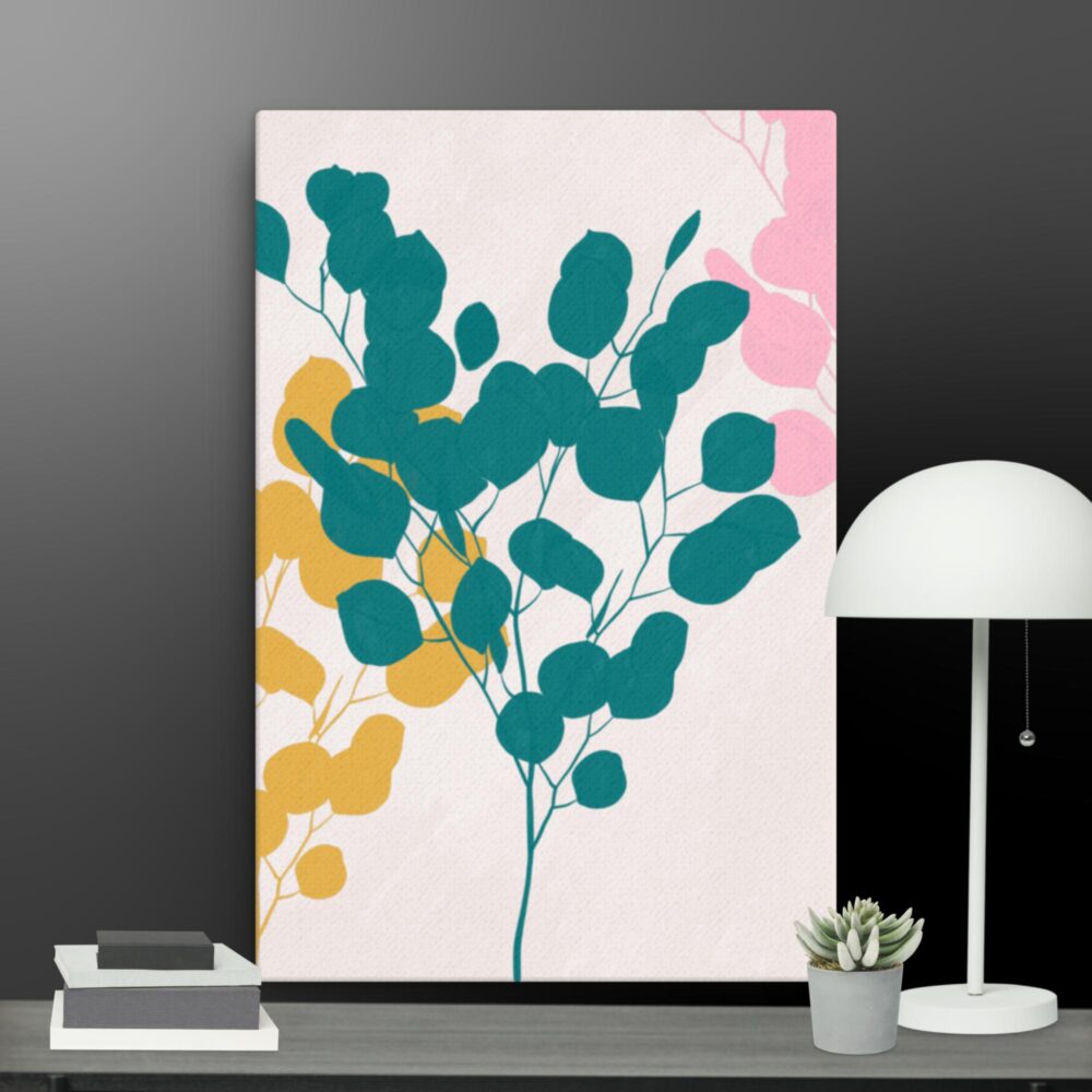 Contemporary flowers canvas - Image 6