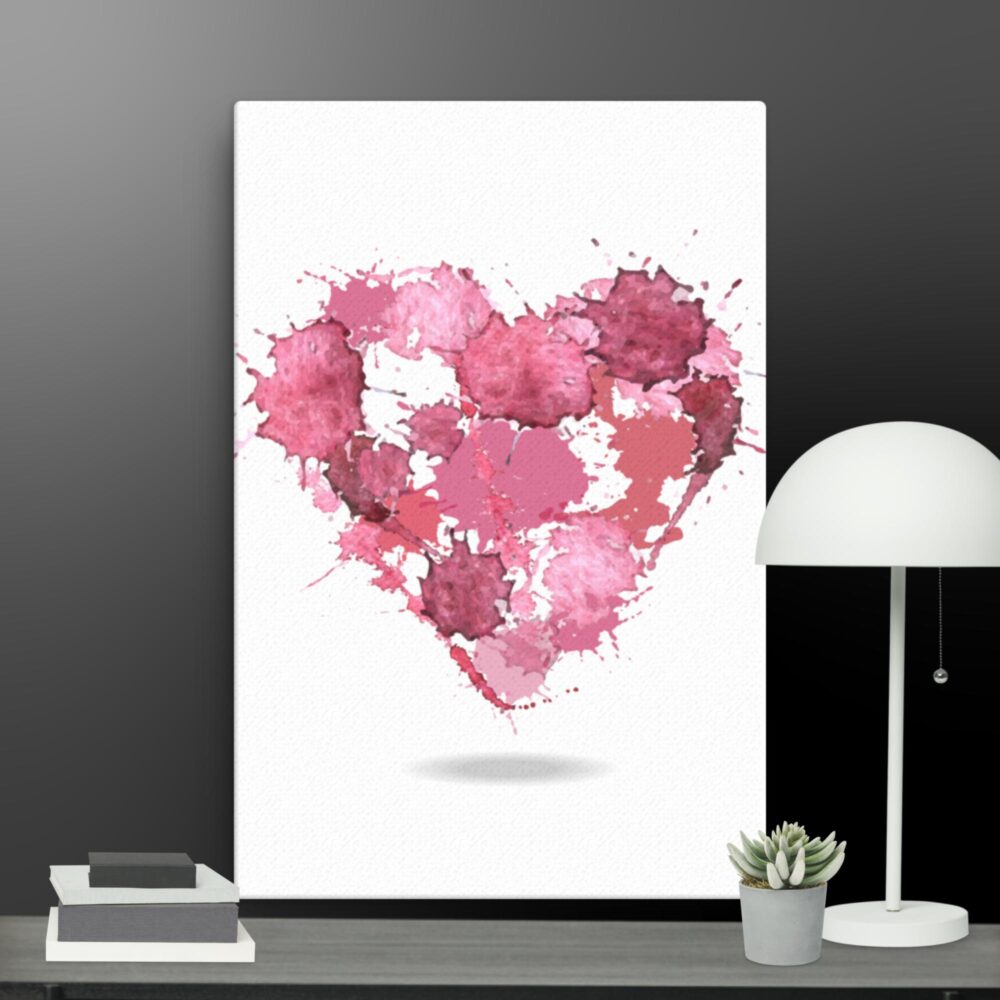 Love heart canvas - Image 6