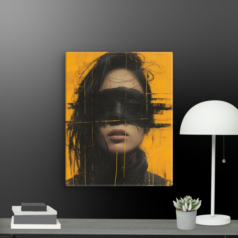 A shade of Black canvas - Image 5
