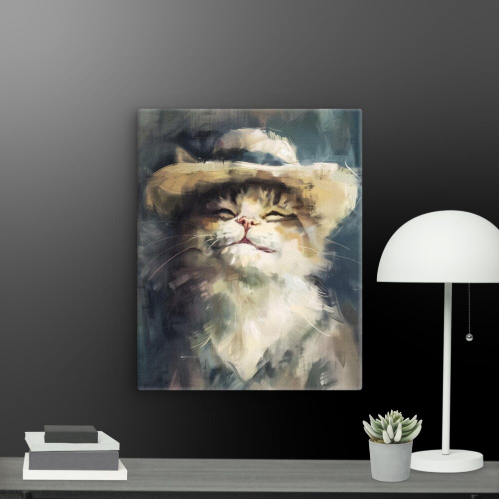 Smiling cat canvas (collection 3) - Image 5