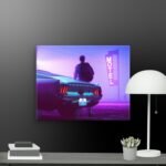 Motel Scene canvas