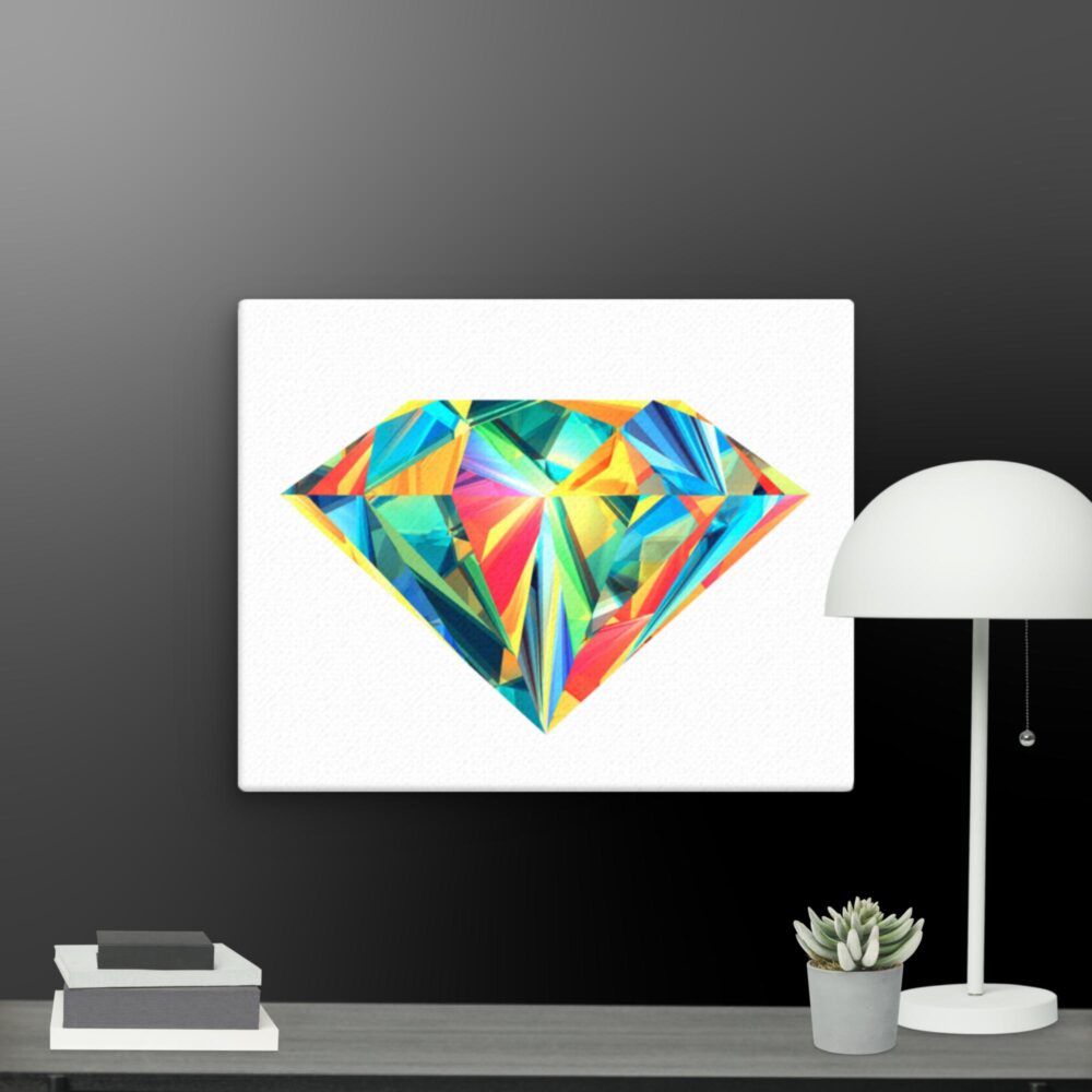 Colourful diamond canvas