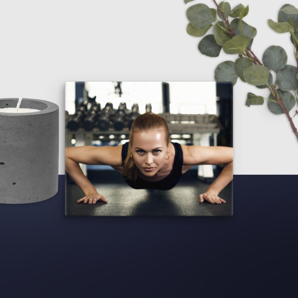 Girl in gym canvas - Image 7