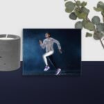 Girl running canvas