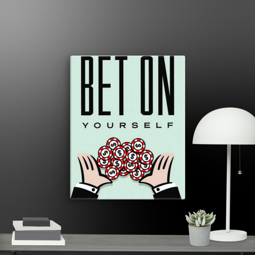 Bet on yourself canvas - Image 5