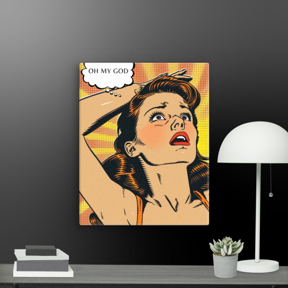 Pop Art oh my god canvas - Image 5