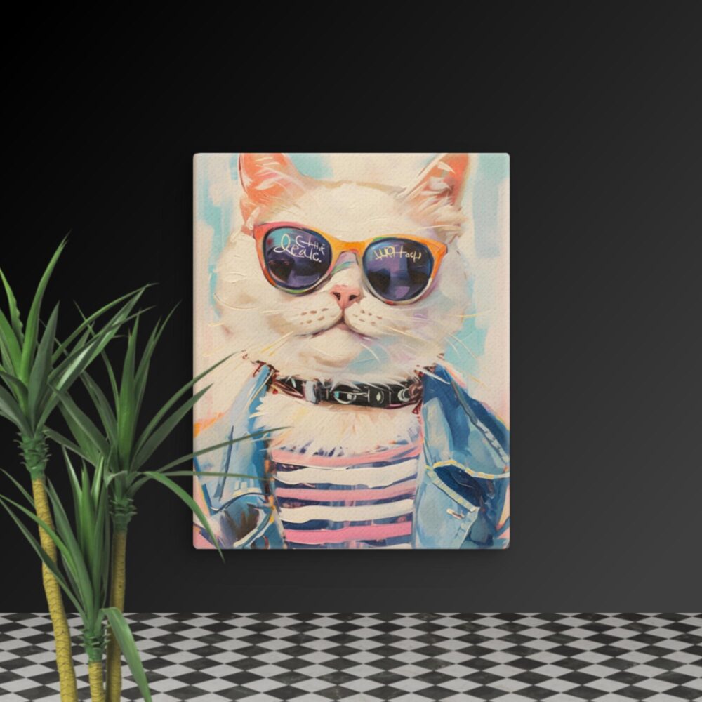 Cool Cat canvas - Image 5