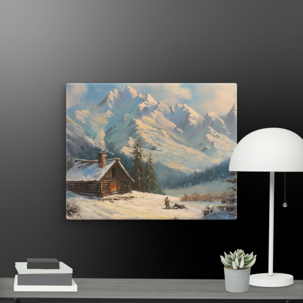 AI Wintery Scene canvas - Image 7