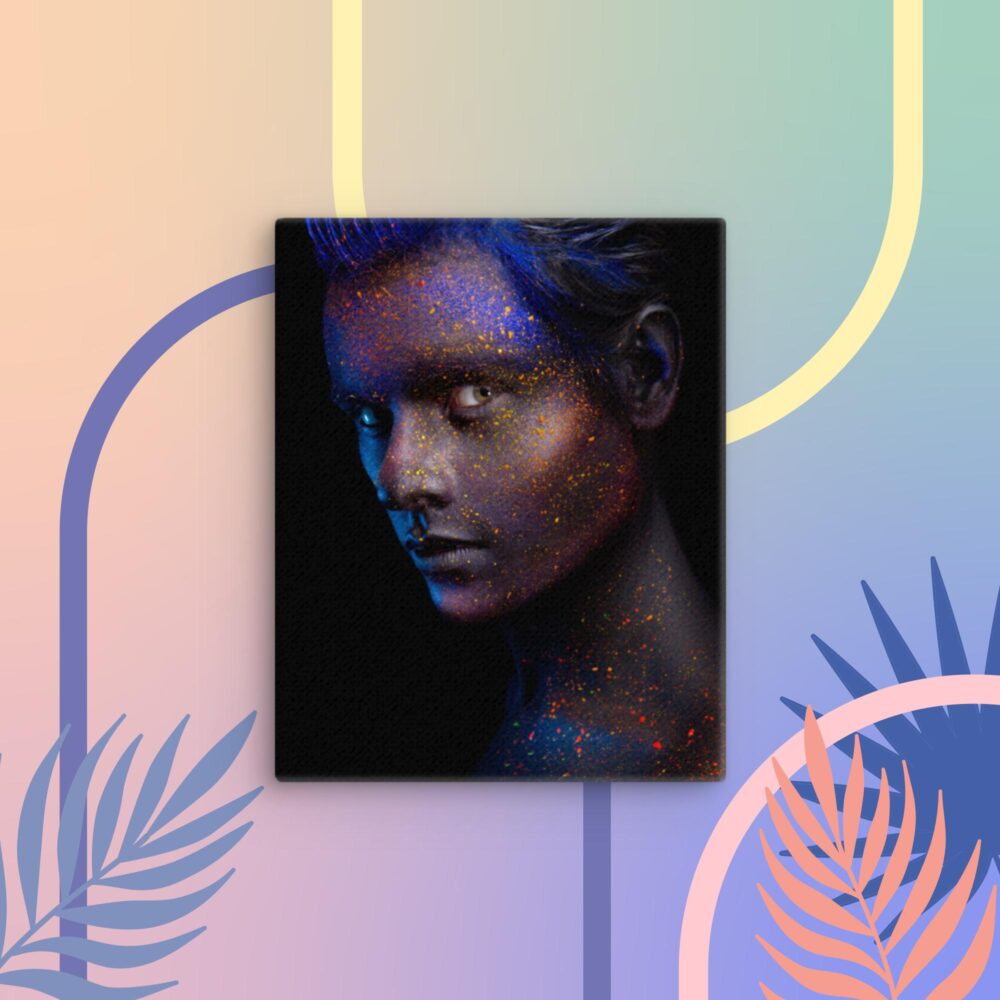 Glittery male canvas - Image 5