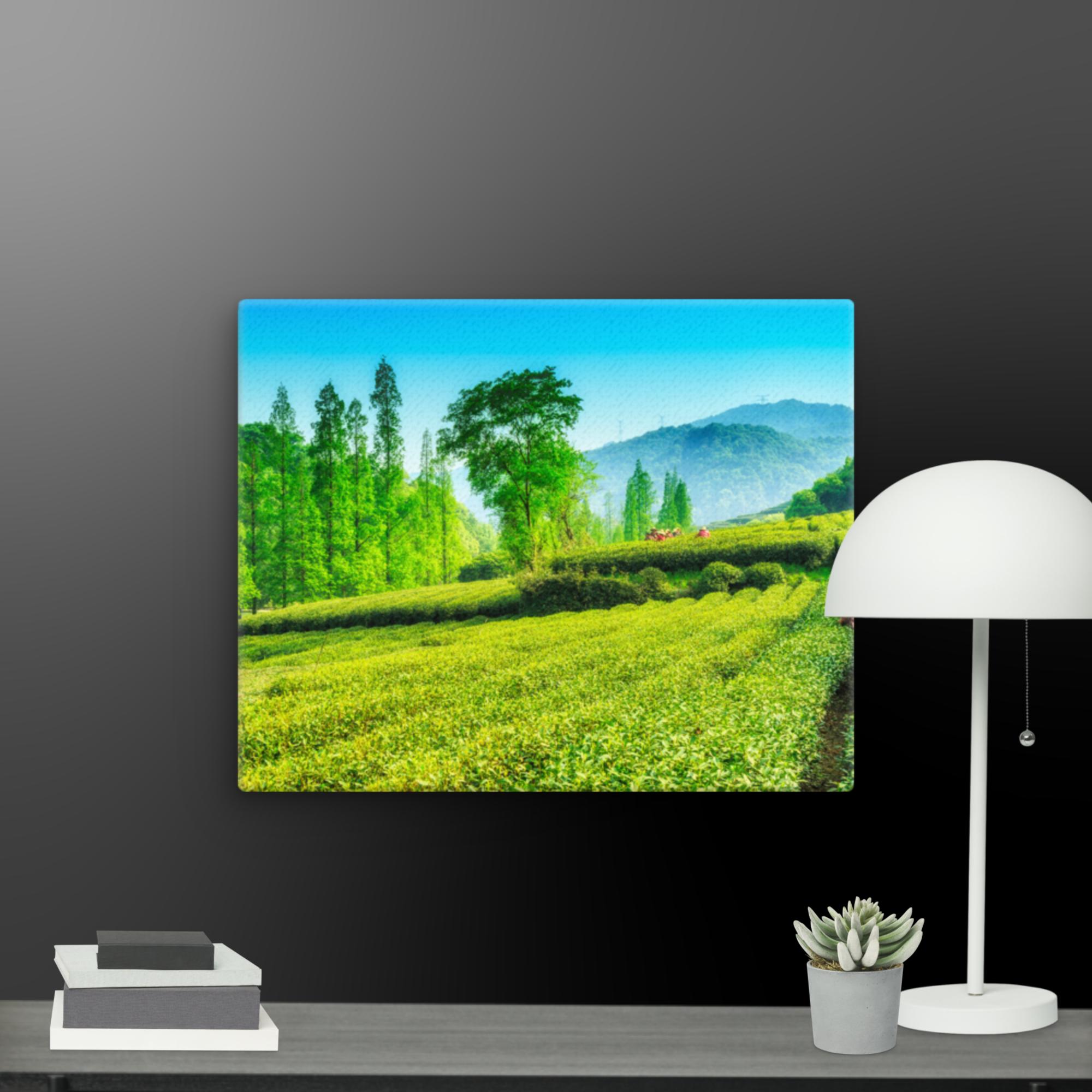 Green scene canvas - Image 7