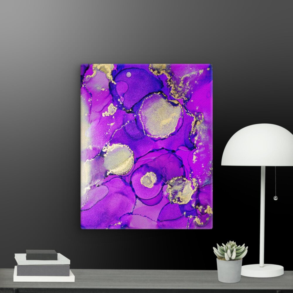A SPLASH of purple Thin canvas