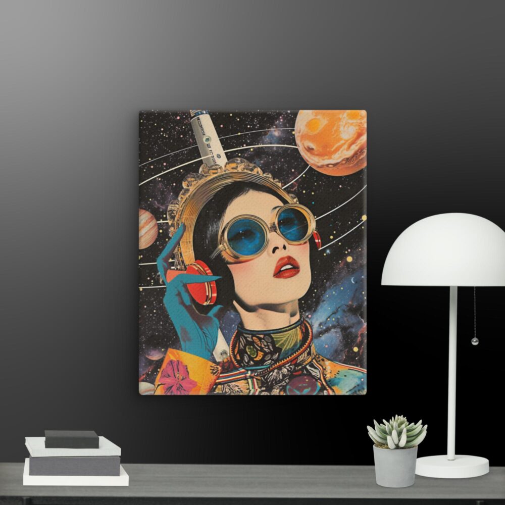 Woman in space canvas - Image 5