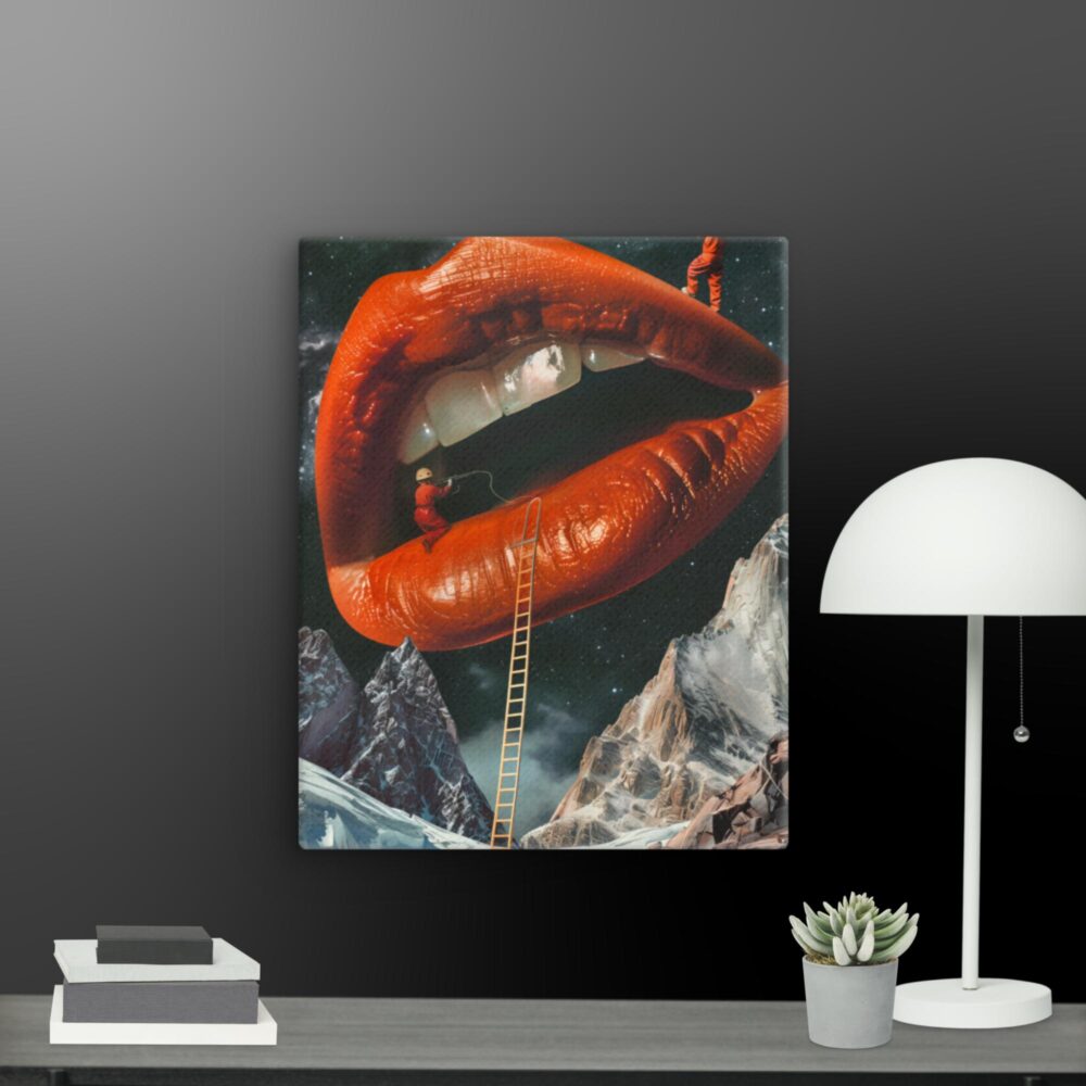 Lips in space canvas - Image 5