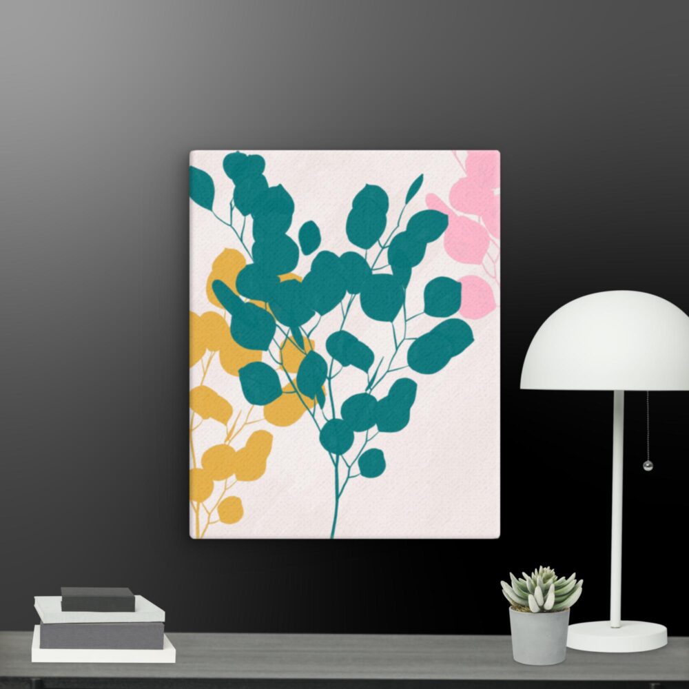 Contemporary flowers canvas - Image 7