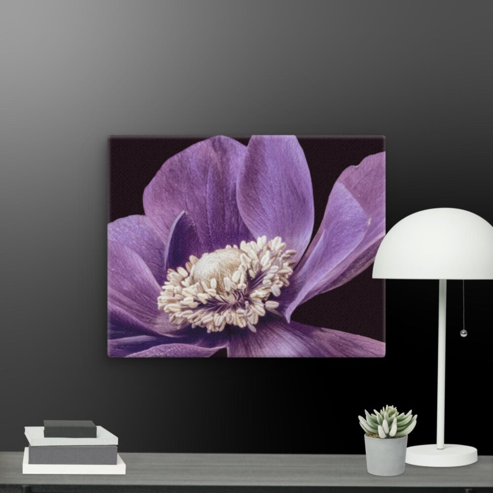 Purple flower canvas - Image 7