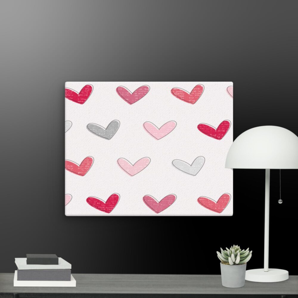 Love hearts canvas - Image 7