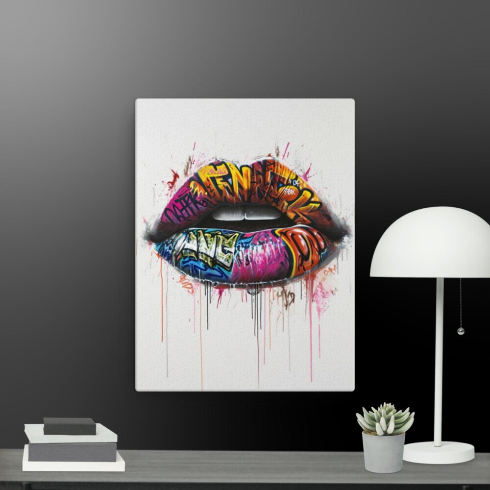 Pop Art Lips Canvas - Image 6
