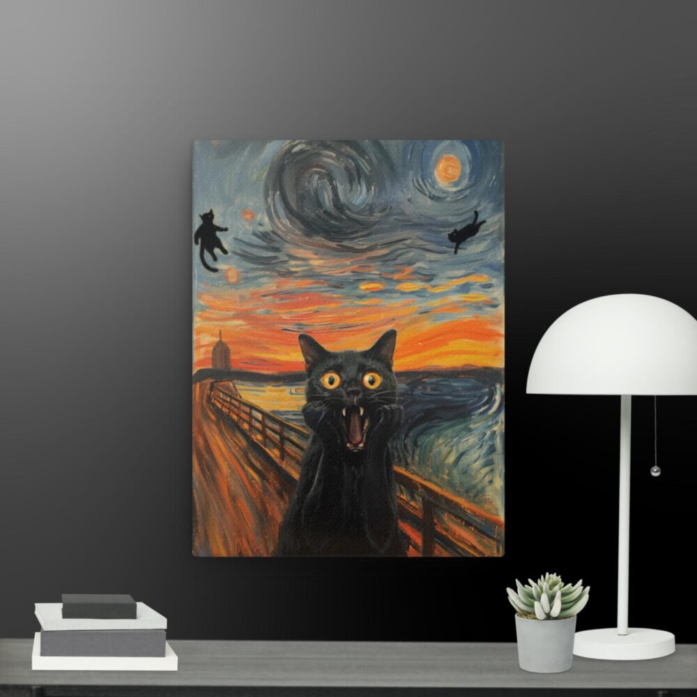 The black cats canvas - Image 4
