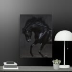 The Black Horse canvas