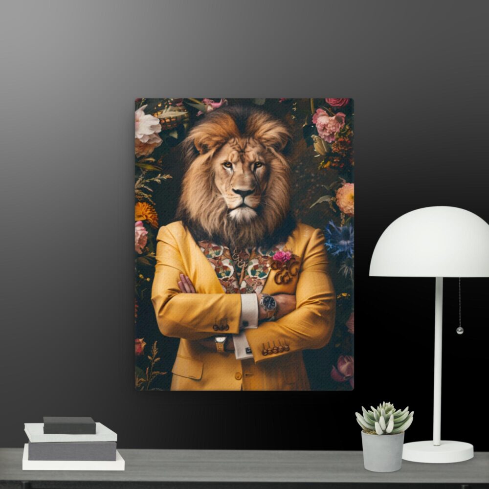 The Lion collection 4 canvas - Image 6