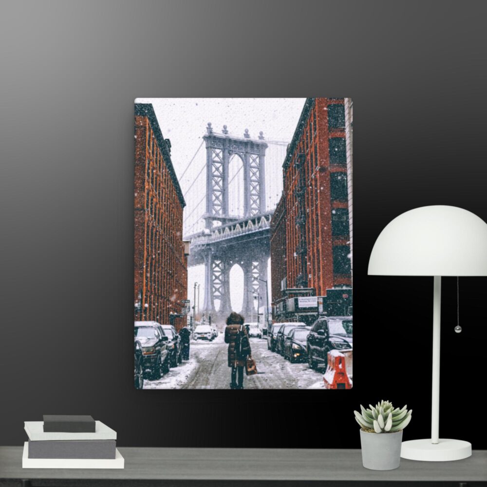 Winter Scene in New York canvas - Image 6