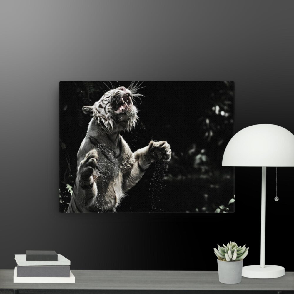Tiger in the Water canvas - Image 8