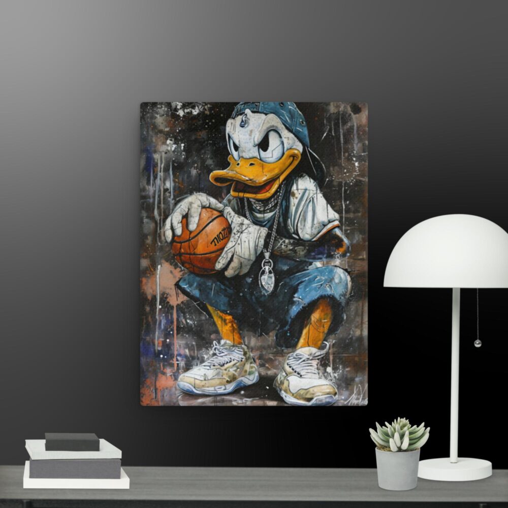 Donald Duck Basketball Pop Art canvas - Image 3