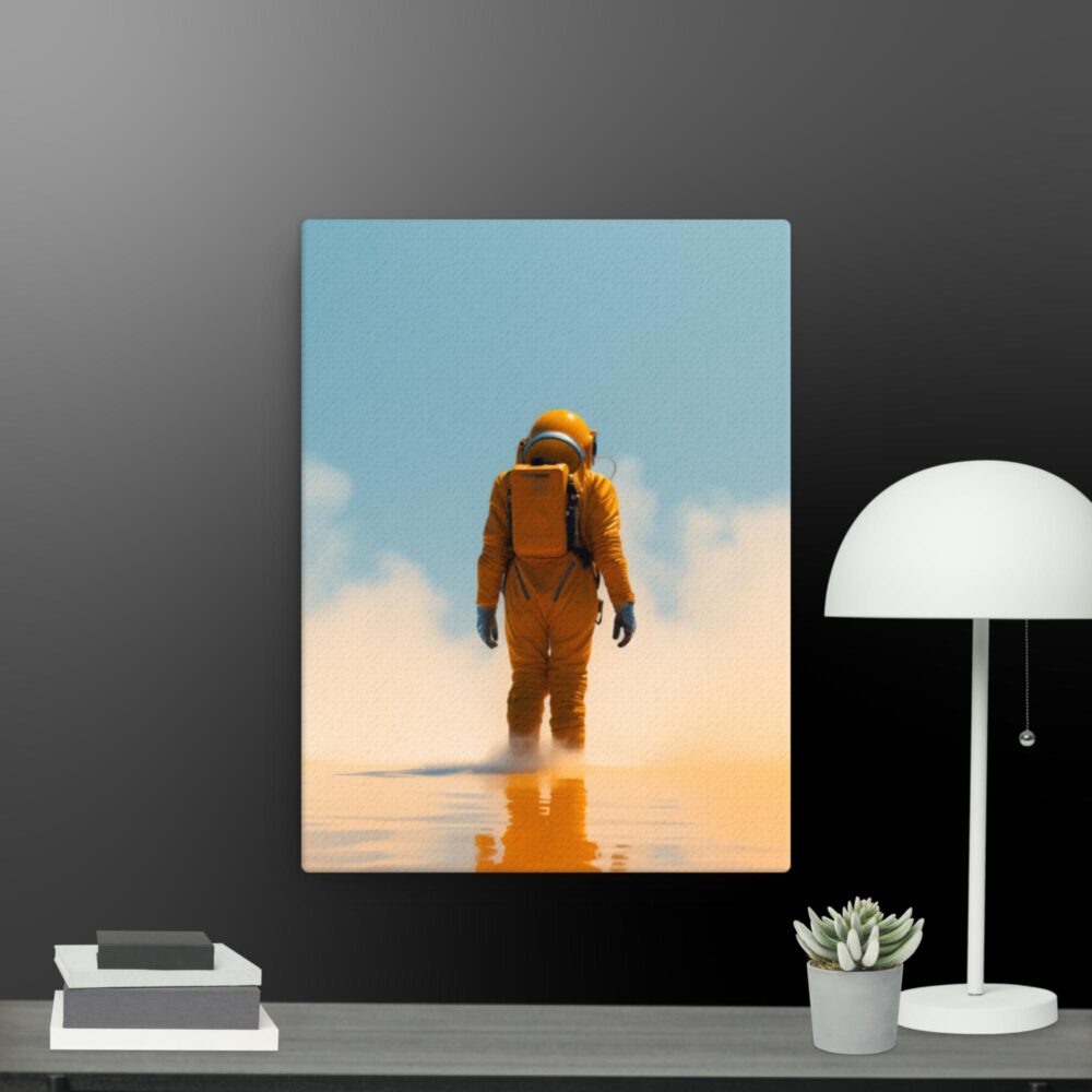 Astronaut walking the water canva - Image 4