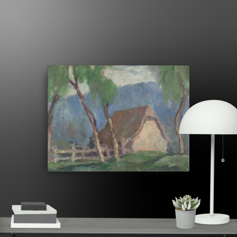 Landscape with birches canvas - Image 8