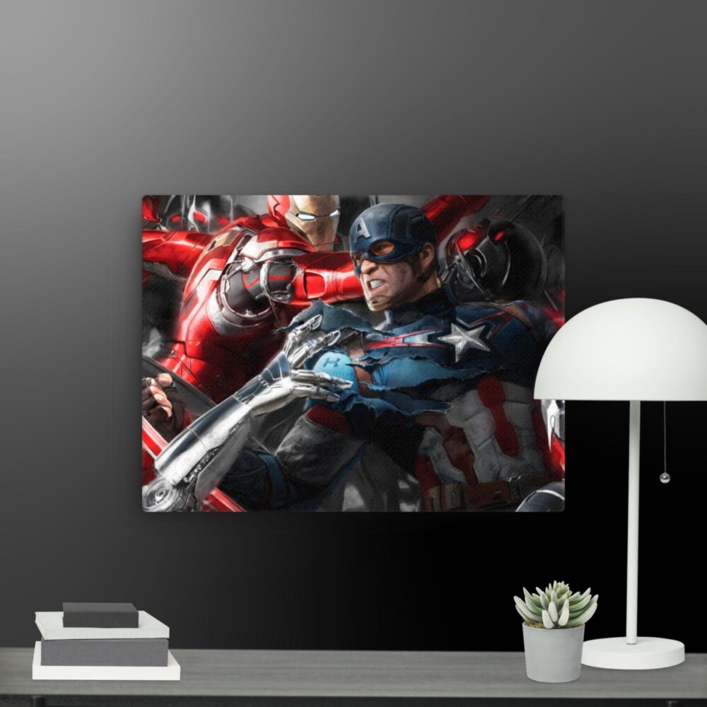 Captain America Iron Man canvas - Image 8
