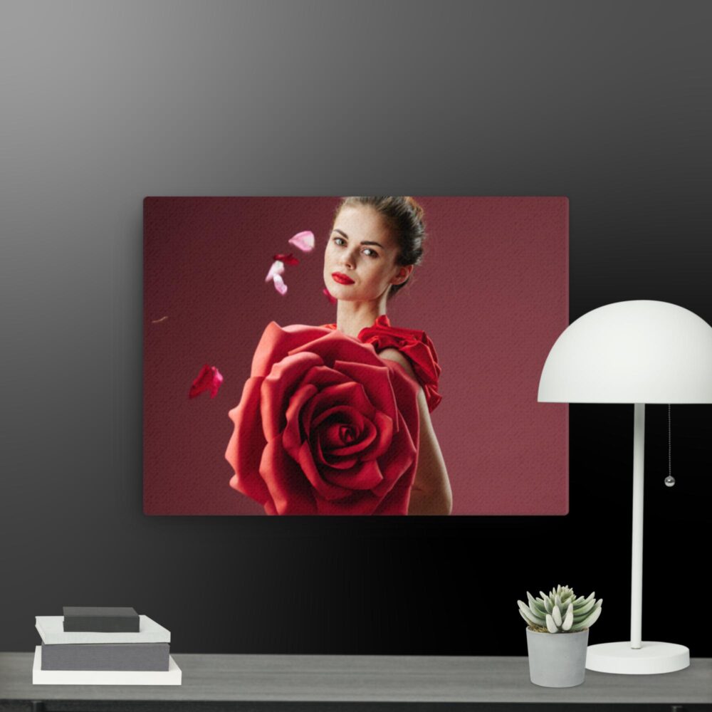 Rose beauty scene canvas