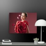 Rose beauty scene canvas