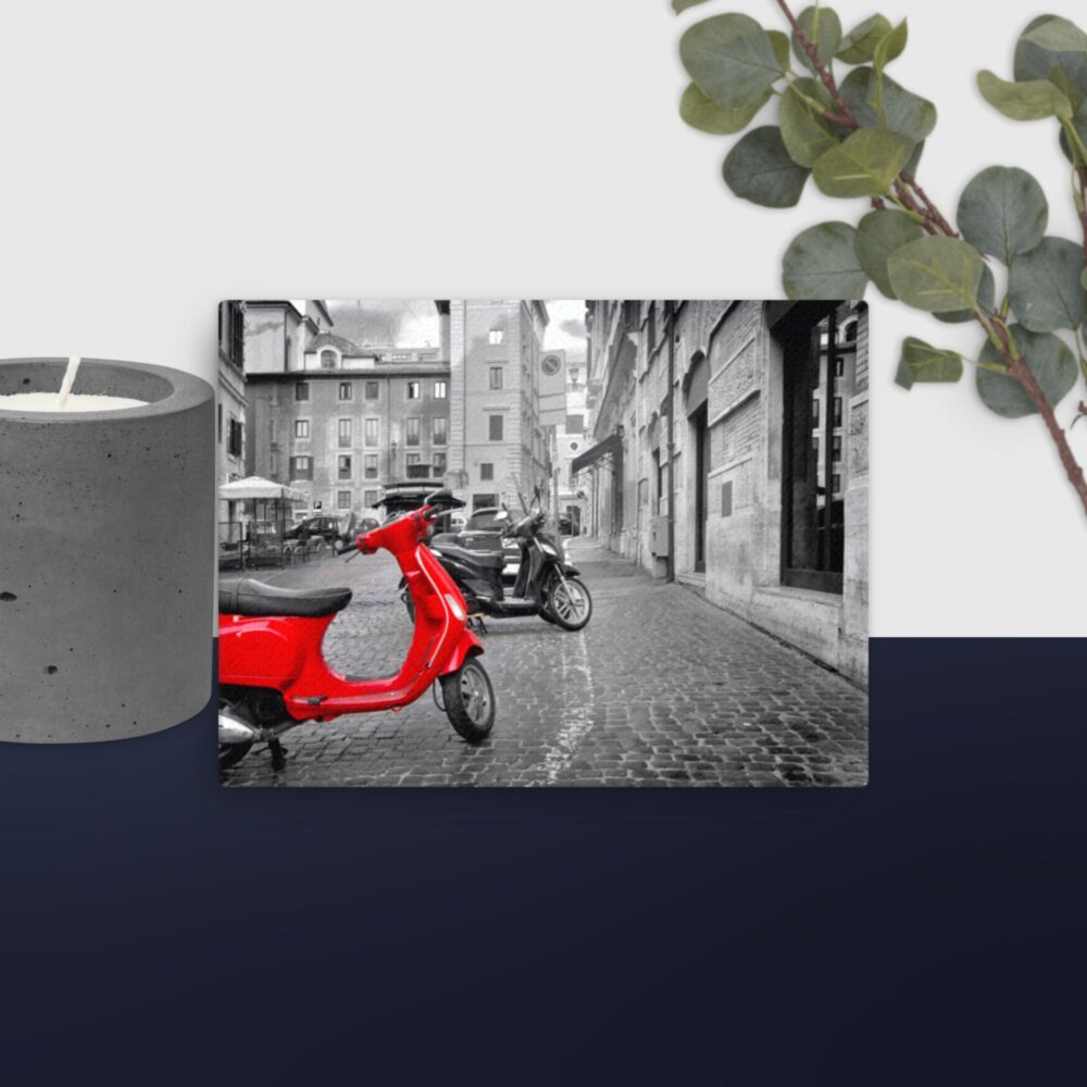 Red scene canvas - Image 8