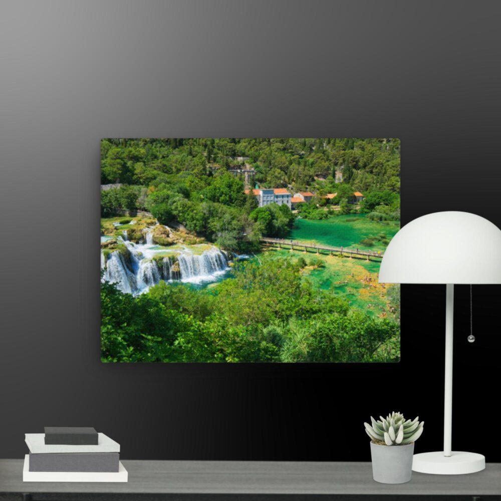 Waterfall scene canvas - Image 8