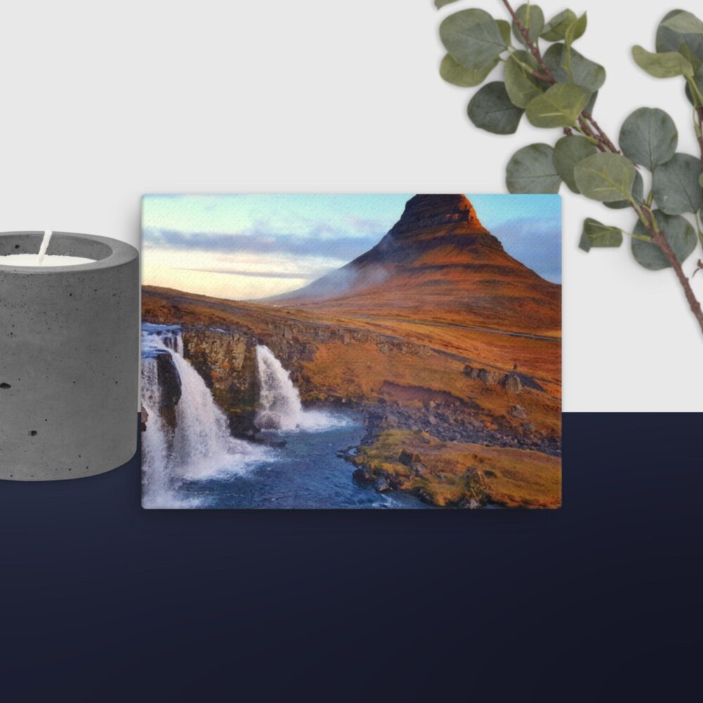 Waterfall scene canvas - Image 8