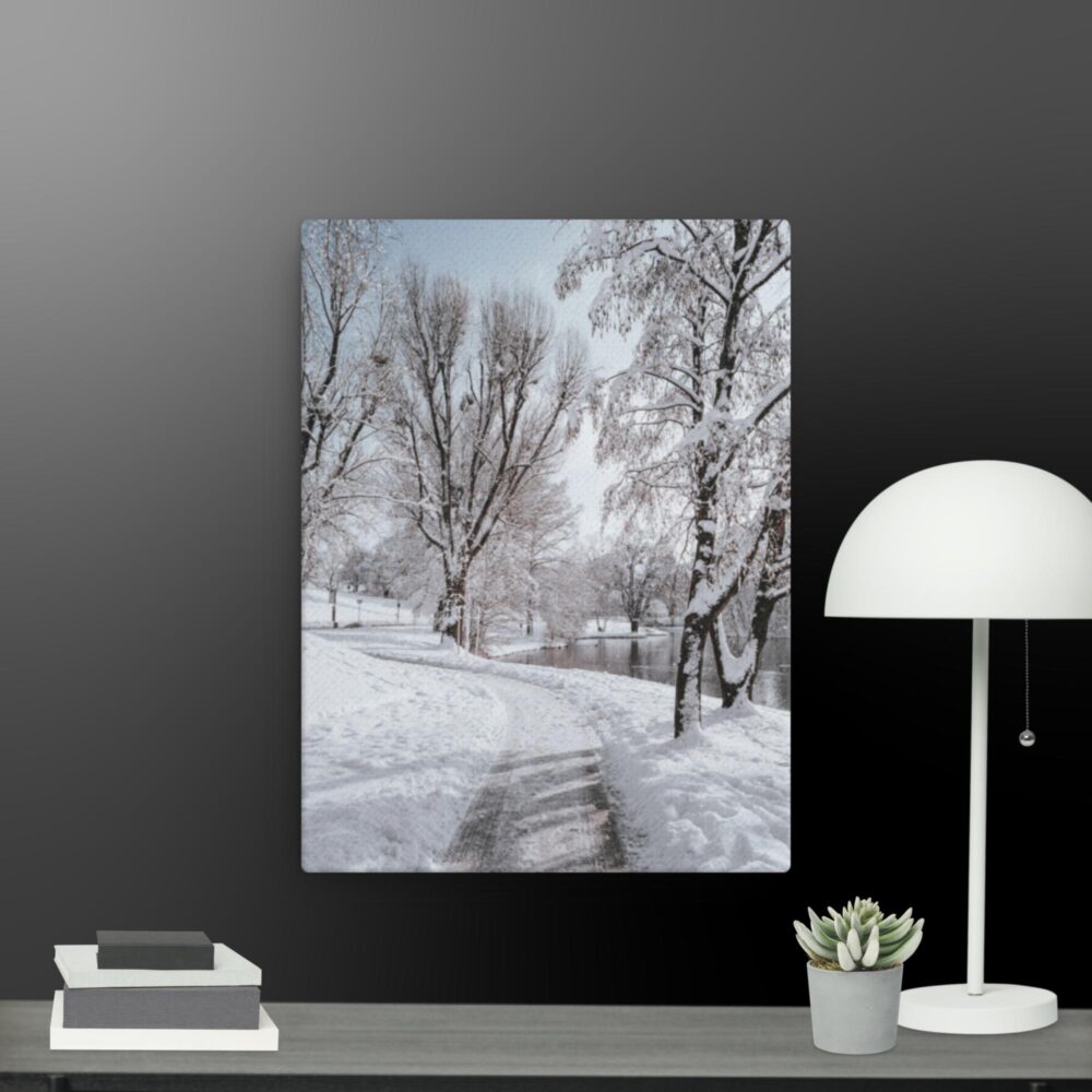 Wintery scene canvas - Image 5