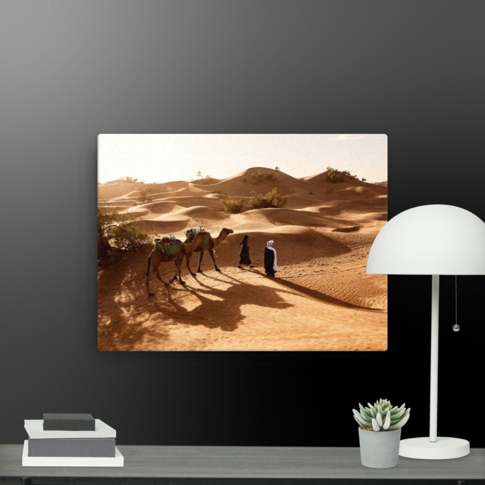 Camel in the desert canvas - Image 8