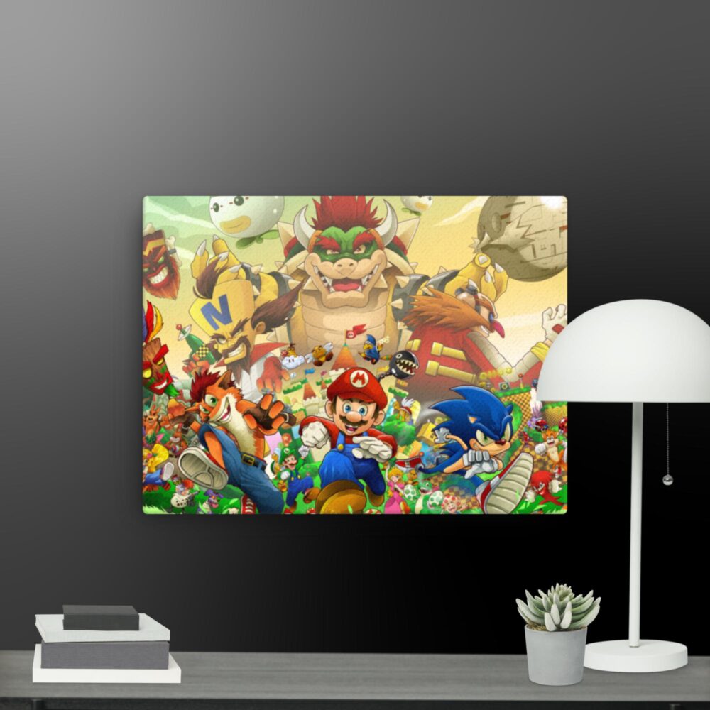 Super mario and friends scene canvas - Image 8