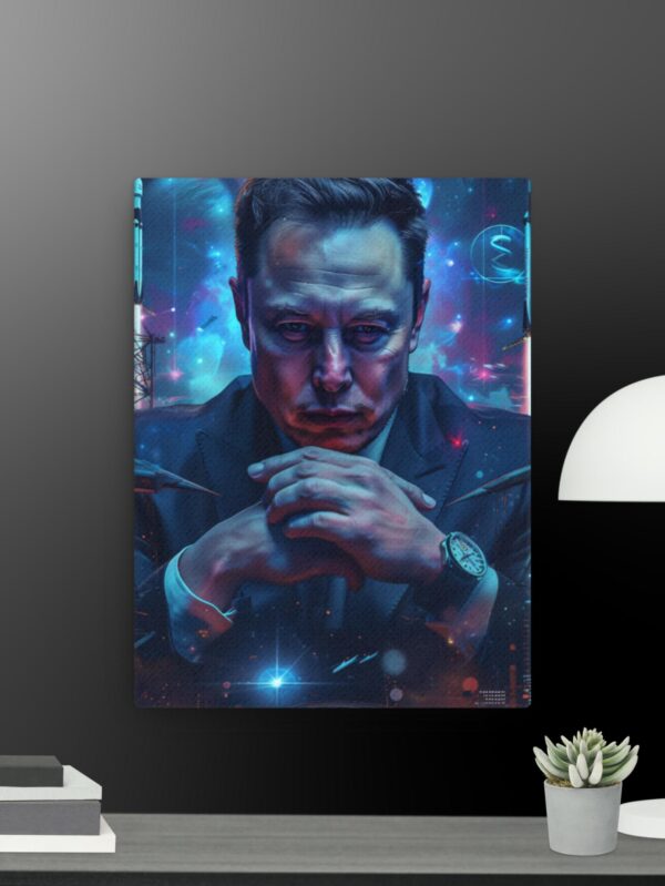Elon and Musk canvas - 9×12