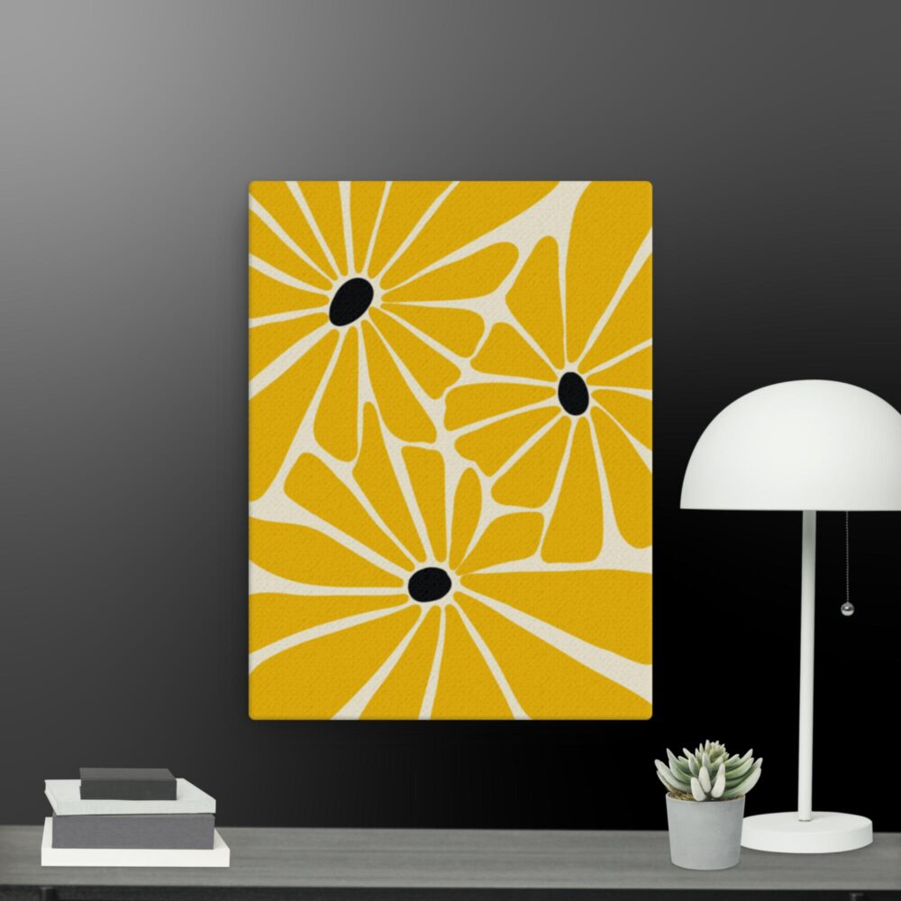 Bohemian yellow flowers canvas - Image 8