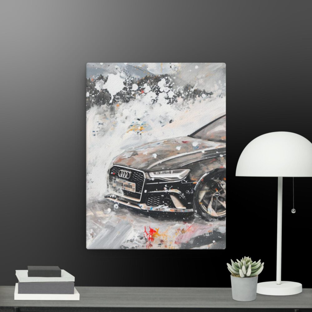 Audi car scene canvas - Image 6