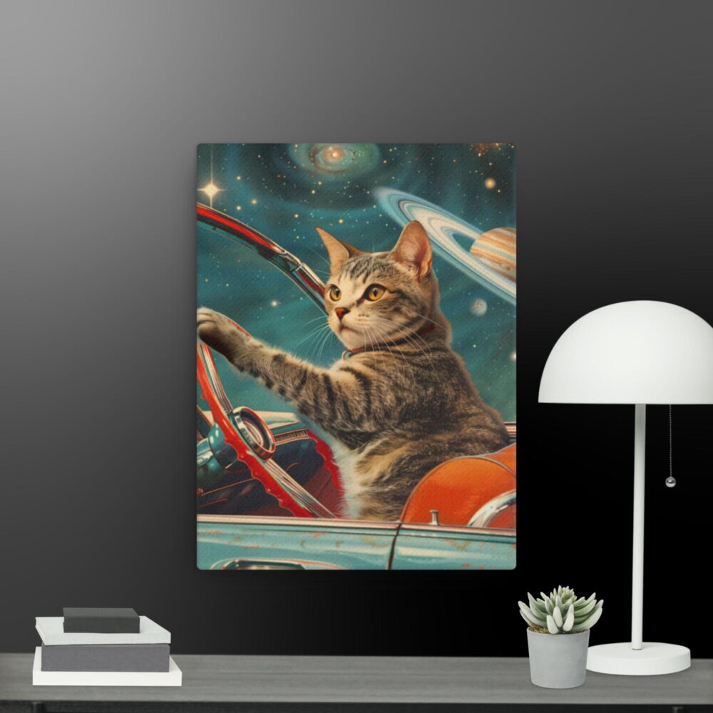 Cat driving canvas - Image 8