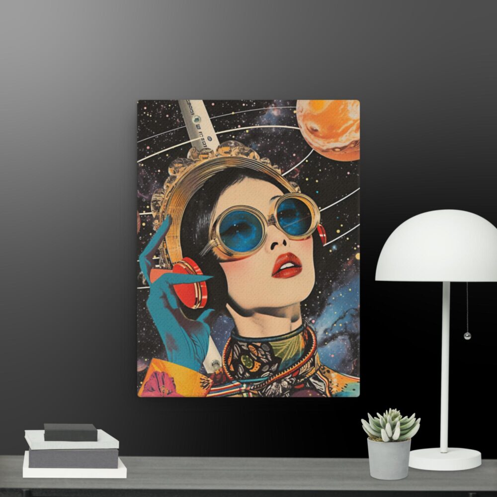 Woman in space canvas - Image 6